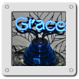 Grace - Blue Neon Nightlight