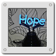 Hope - Blue Neon Nightlight